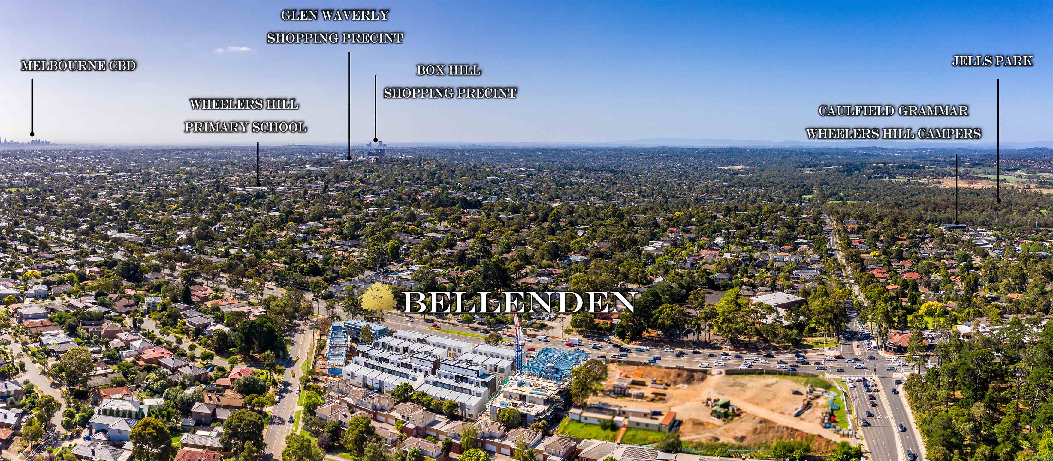 Bellenden Estate - Wheelers Hill Aerial